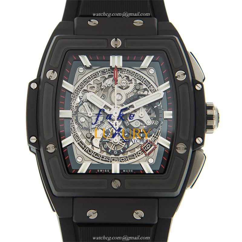 Hublot 601.CI.0173.RX SPIRIT OF BIG BANG Automatic Ceramic & Steel Replica Watch - Gray Dial, Black - Luxury Replica Watch