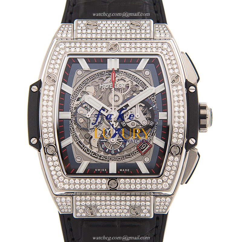 Hublot 601.NX.0173.LR.1704 Automatic Titanium Replica Watch, Gray Dial, Black Rubber Strap - Luxury Replica Watch