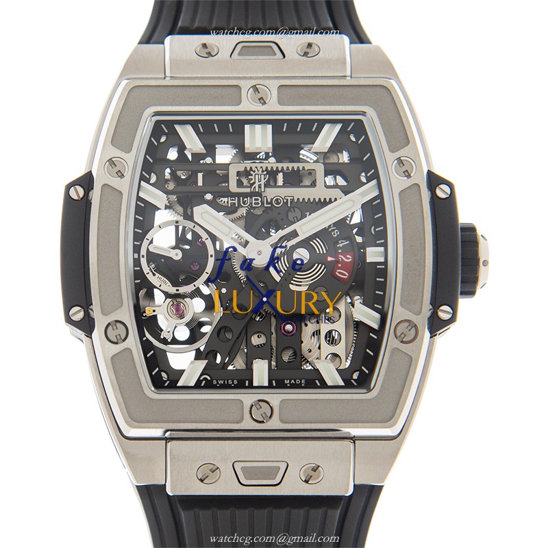 Hublot 614.NX.1170.RX BIG BANG Auto Titanium Case Replica Watch, 45mm, Black Rubber Strap - Luxury Replica Watch