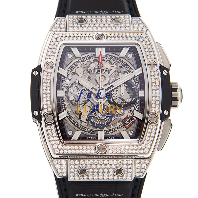 -641.NX.0173.LR.1704 - Hublot BIG BANG Automatic Titanium Replica Watch - Silver Dial - Luxury Replica Watch