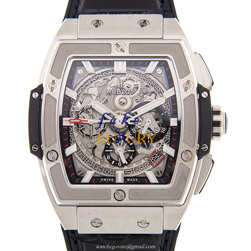 Hublot 641.NX.0173.LR - Automatic PVD Titanium Case - Replica Watch - 48x42mm Silver Dial - Leather - Luxury Replica Watch