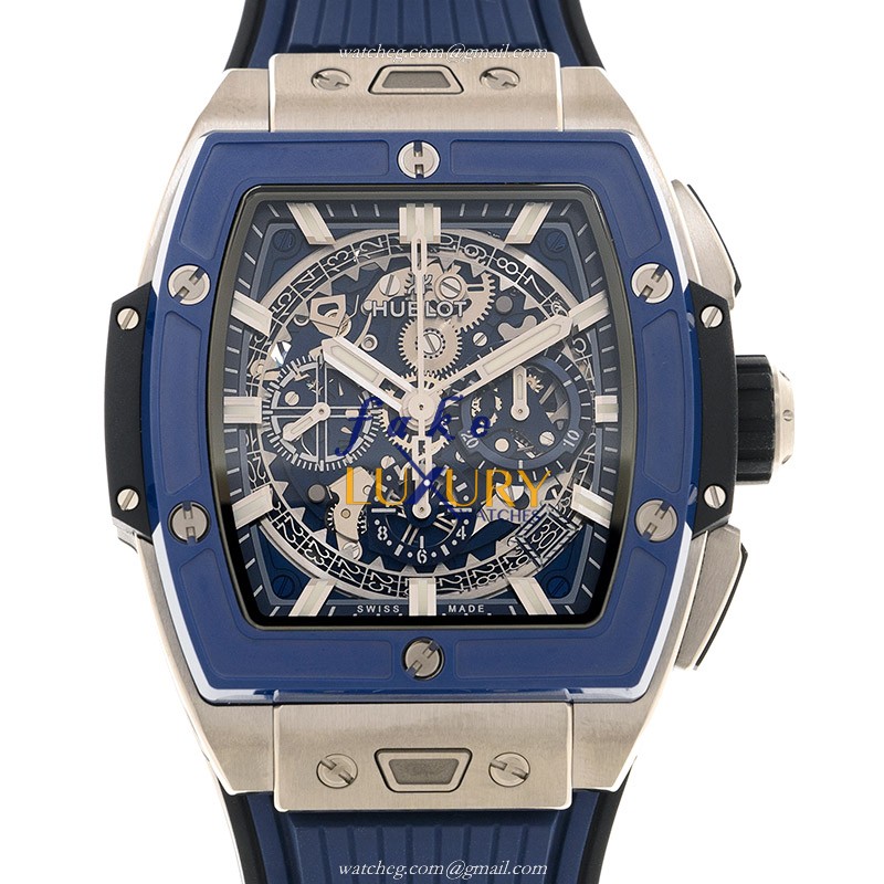 Hublot 642.NL.7170.RX AUTO Titanium Big Bang Replica Watch | Blue Rubber | Swiss Clone - Luxury Replica Watch