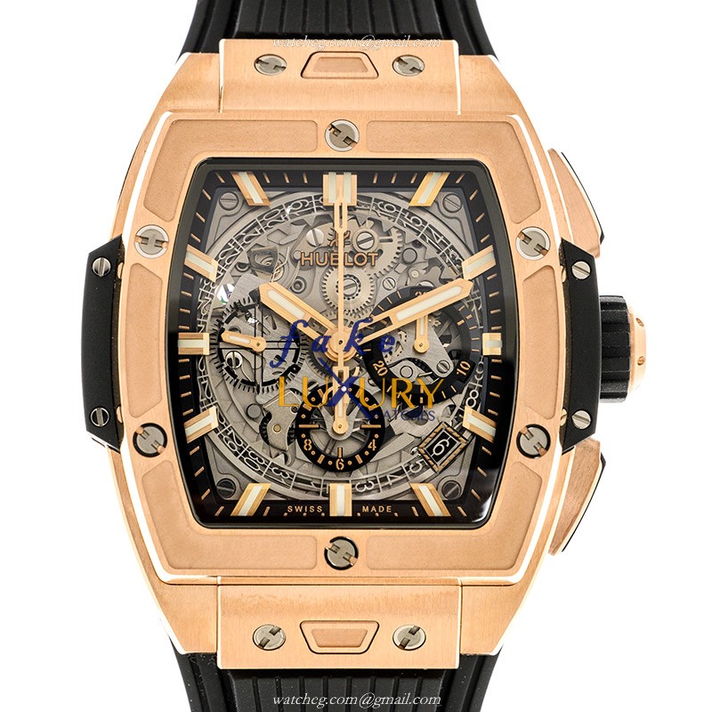 Hublot Big Bang 642.OX.0180.RX Automatic Silver Dial 18kt Rose Gold Rubber Replica Watch - Luxury Replica Watch
