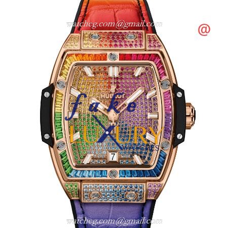 Hublot 665.OX.9910.LR.0999 Automatic 18kt Rose Gold & Diamond Bezel Replica Watch - Luxury Replica Watch