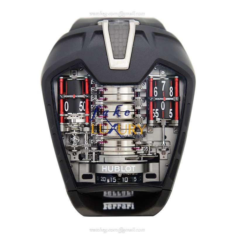 Hublot 905.ND.0001.RX PVD Titanium Manual Wind Replica Watch - Swiss Movement, Black Rubber Strap - Luxury Replica Watch