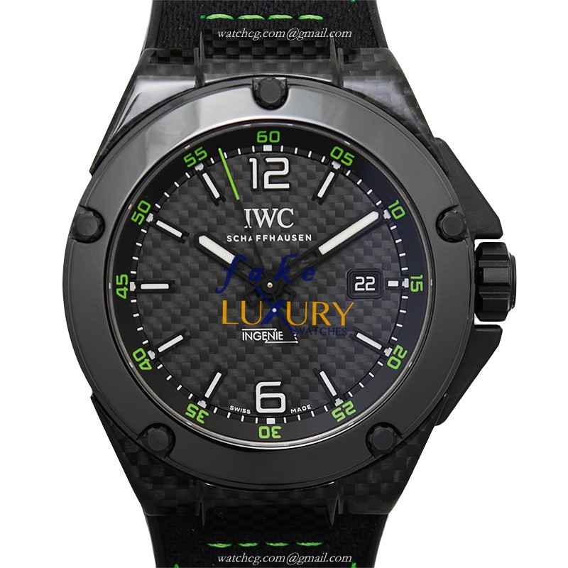 IW322404 - IWC Ingenieur Replica Watch Automatic Black Dial Steel Rubber - Luxury Replica Watch
