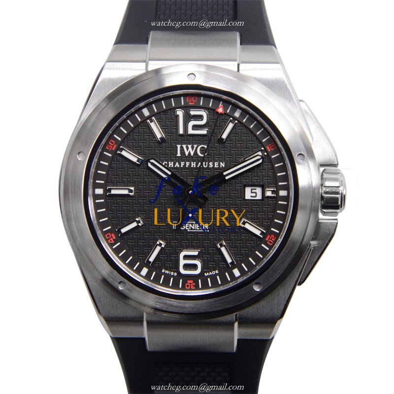IWC INGENIEUR IW323601 Automatic Stainless Steel Black Dial Rubber Strap Replica Watch - Luxury Replica Watch