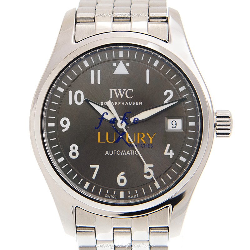 IWC IW324002 PILOTS Automatic Gray Dial - Replica Watch - Stainless Steel Bracelet - 36mm - Luxury Replica Watch