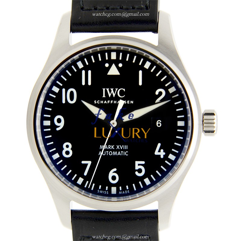IWC IW327001 Pilot's Watch Replica, Automatic Movement, Black Dial, Steel Case - Luxury Replica Watch