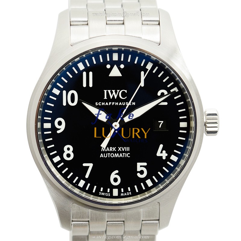 IWC IW327011 PILOTS Automatic Replica Watch, 40mm Steel Case, Black Dial, Sapphire Crystal - Luxury Replica Watch