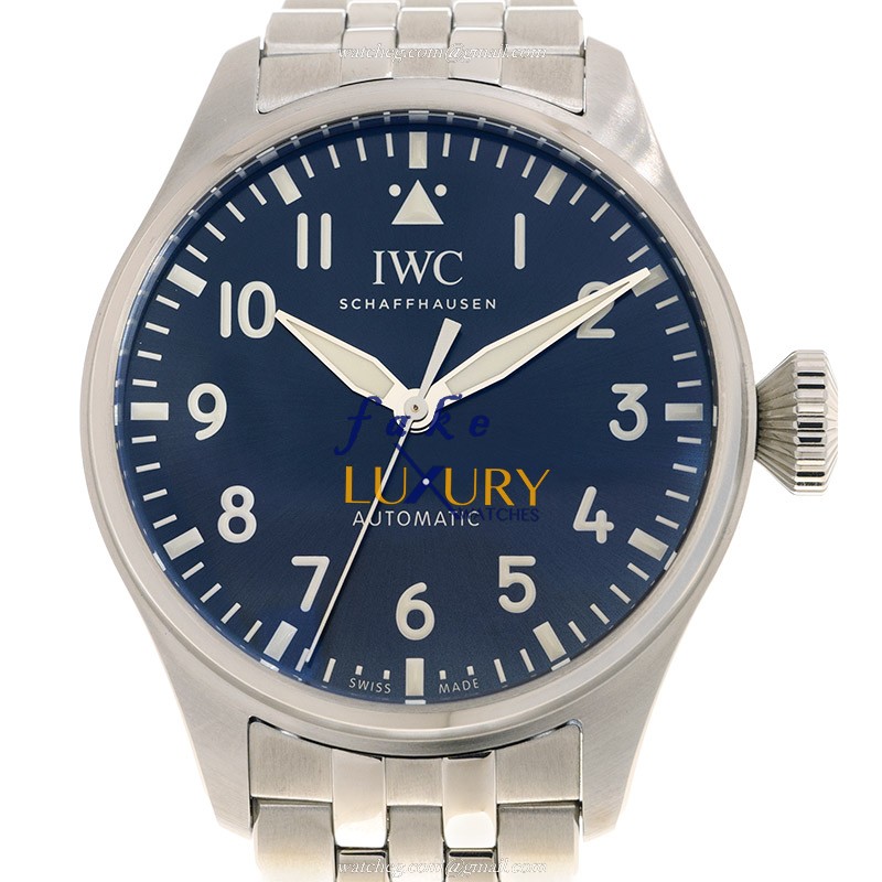IWC IW329304 Pilots Automatic Replica Watch, Blue Dial, Steel Case - Luxury Replica Watch