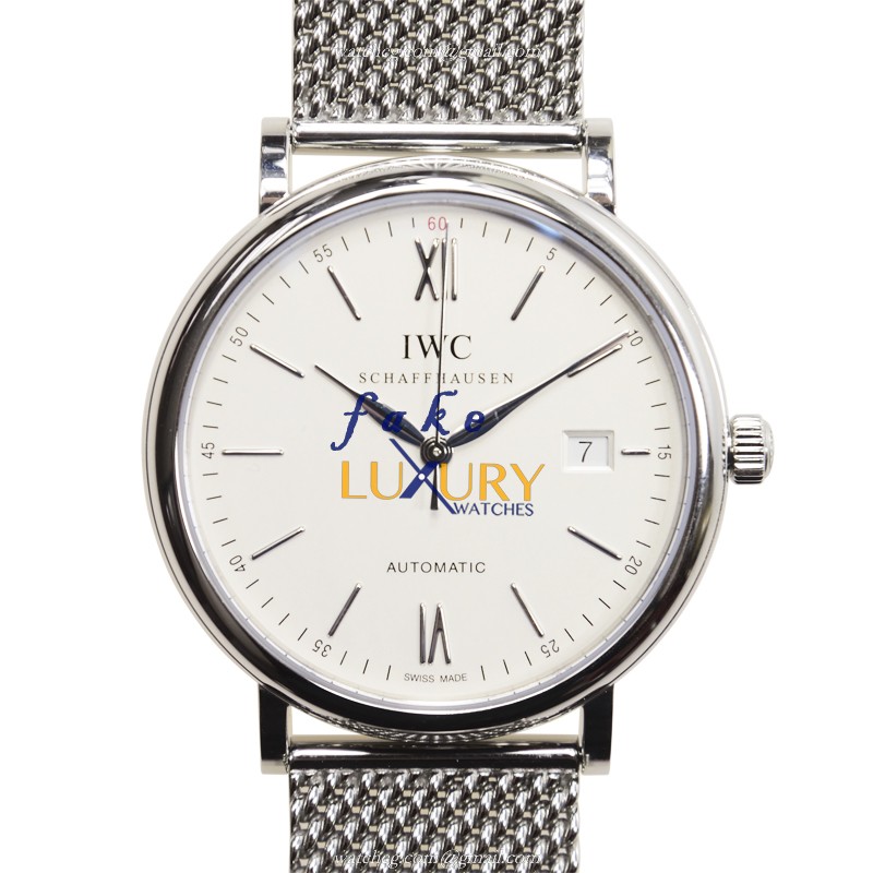IWC Portofino IW356505 Automatic Stainless Steel Silver Dial Replica Watch - Luxury Replica Watch