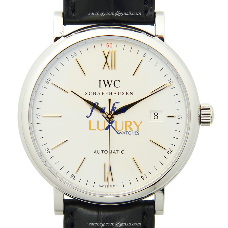 IWC Portofino IW356517 Automatic Stainless Steel White Dial Replica Watch - Luxury Replica Watch