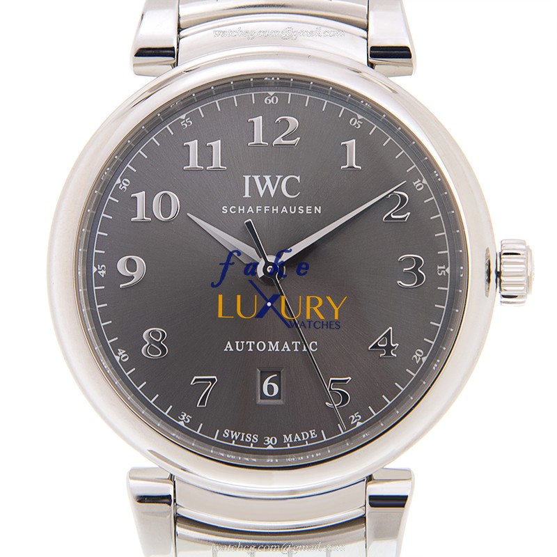 IWC Da Vinci IW356602 Replica Watch With Automatic Movement, Dark Grey Dial, Steel Case - Luxury Replica Watch