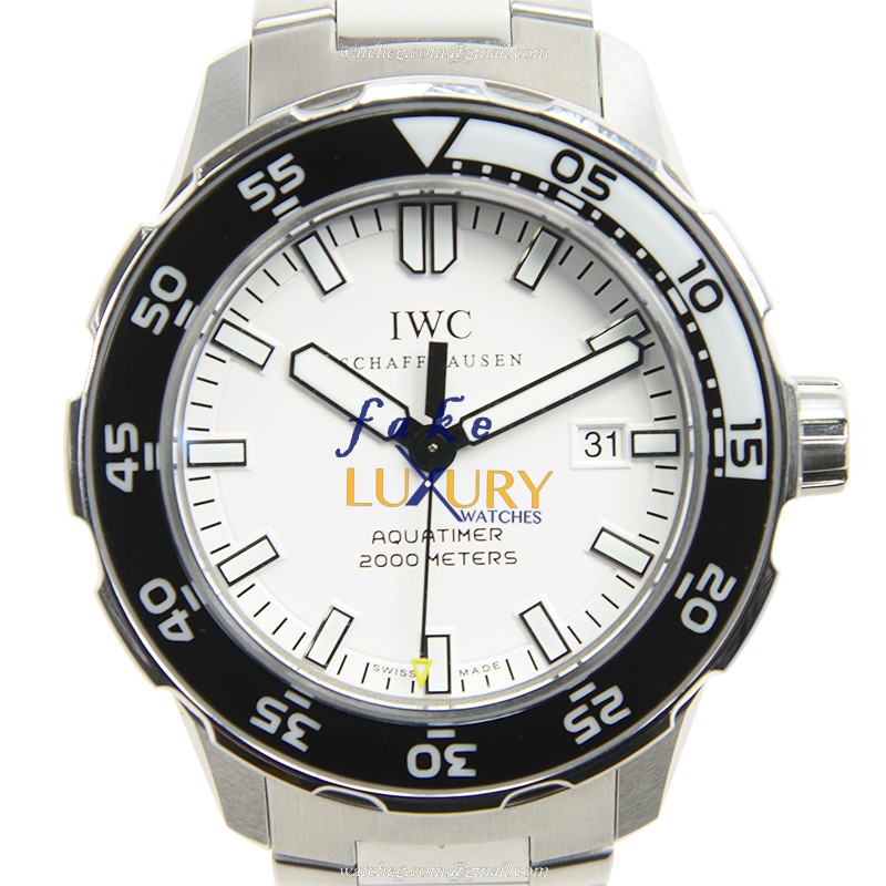 IWC IW356805 Aquatimer Replica Watch, Automatic Movement, White Dial, Steel Bracelet - Luxury Replica Watch