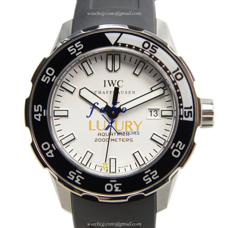 IWC IW356806 Aquatimer Replica Watch, Automatic Movement, White Dial, Steel Case - Luxury Replica Watch