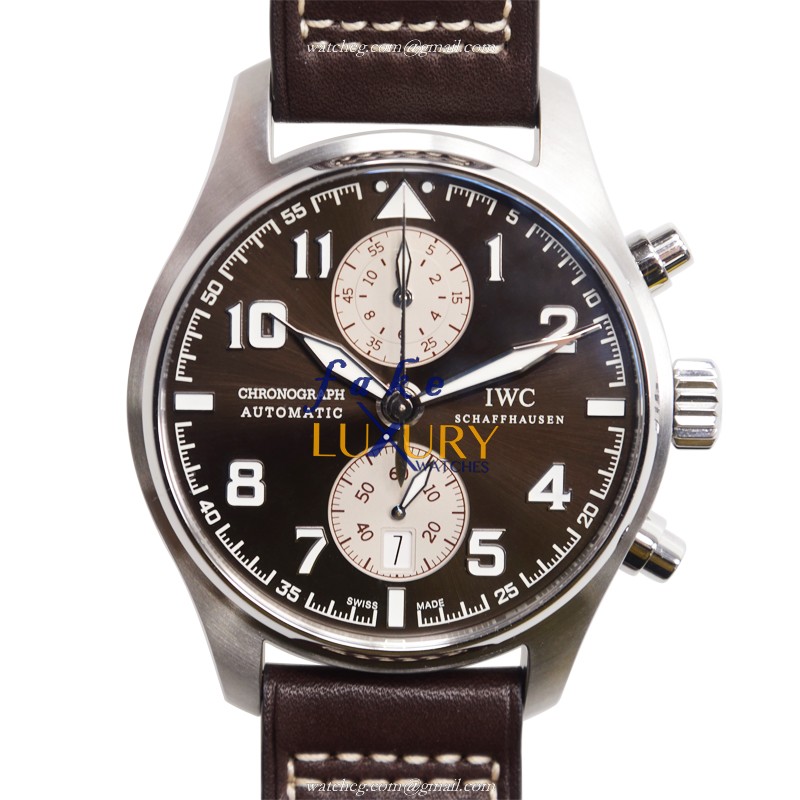 IWC IW387806 Replica Watch, Automatic, Brown Dial, Stainless Steel Case, Cowhide Strap - Luxury Replica Watch