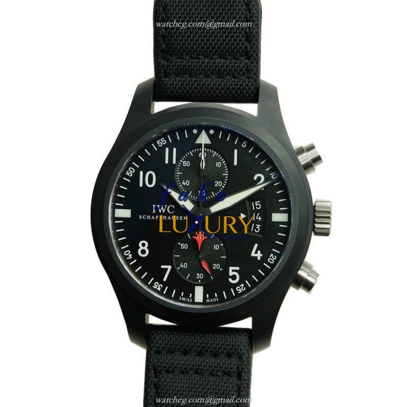 IW388001 - IWC Pilots Automatic Ceramics Replica Watch Black Dial - Luxury Replica Watch