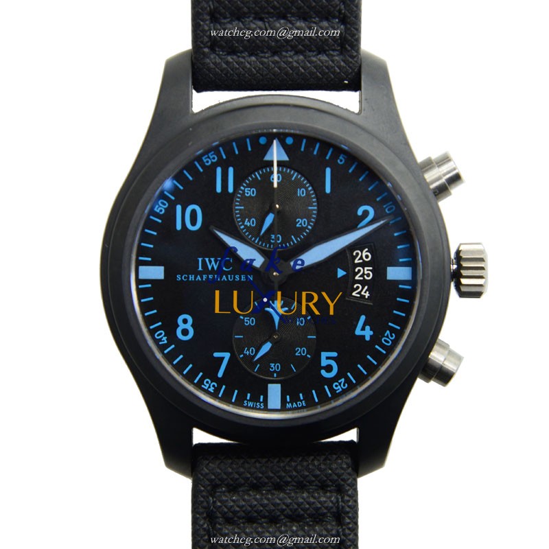 IWC IW388003 PILOTS Replica Watch, Automatic, Ceramic Case, Black Dial, Folding Clasp - Luxury Replica Watch