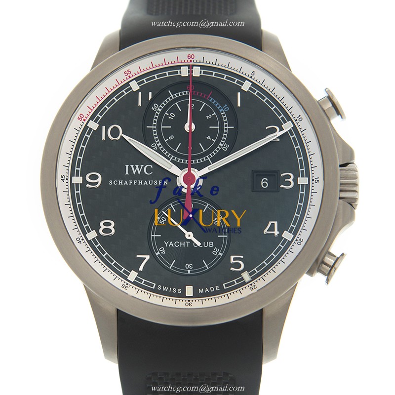 IWC Portuguese IW390212 Automatic Stainless Steel Black Dial Rubber Strap Replica Watch - Luxury Replica Watch