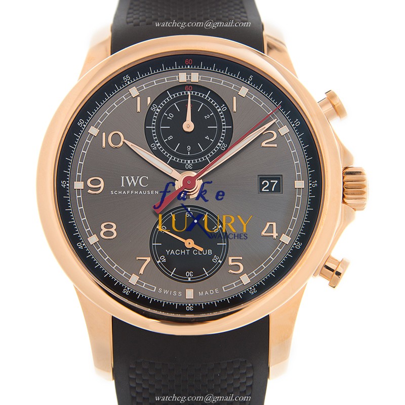 IW390505 - IWC Portuguese Replica Watch Automatic 18kt Rose Gold Gray Dial - Luxury Replica Watch