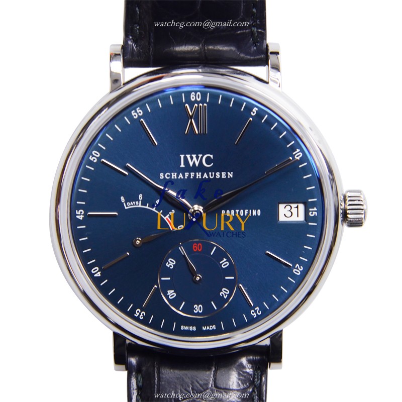 IWC IW510106 - IWC Portofino Replica Watch Manual Wind Stainless Steel Blue Dial - Luxury Replica Watch