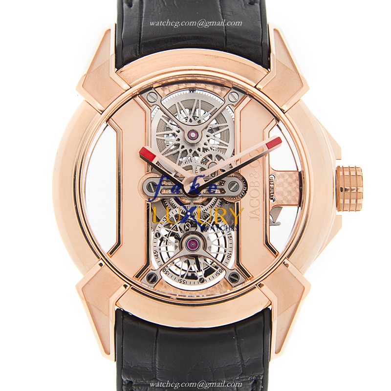 Jacob & Co 101.40.PS.OP.A CC4A EPIC X Automatic 18kt Rose Gold Replica Watch - Model - Luxury Replica Watch
