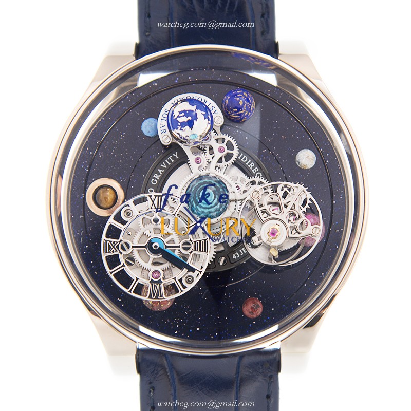 Jacob & Co AS300.30.AP.AR.B ASTRONOMIA SOLAR Automatic Stainless Steel Replica Watch, Transparent - Luxury Replica Watch