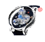 Jacob & Co AS300.30.AP.AR.BBALA Replica Watch Manual Wind 18kt White Gold Transparent Skull Dial - Luxury Replica Watch