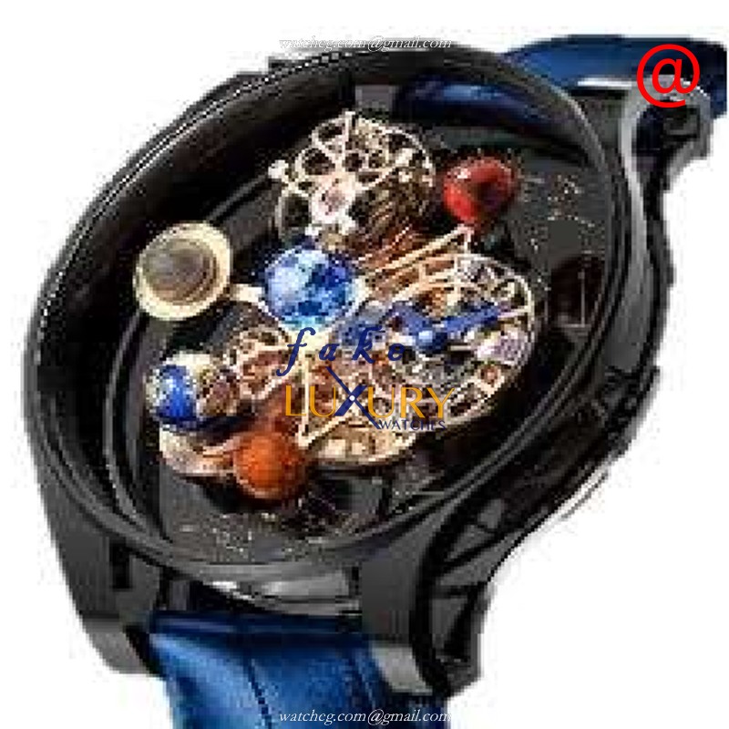 Jacob & Co AS300.31.TO.AN.ABALA ASTRONOMIA SOLAR Manual Wind 18kt Black Gold Replica Watch with - Luxury Replica Watch