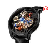 Jacob & Co AS300.31.TO.AN.ADA4A Manual Wind 18kt Black Gold Replica Watch with Transparent Skull - Luxury Replica Watch