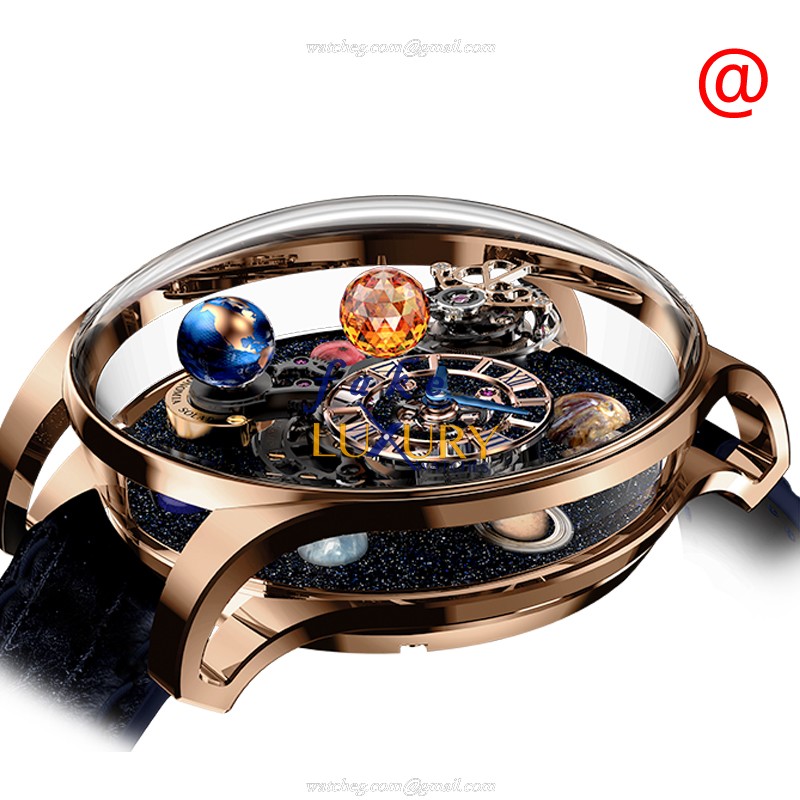 Jacob & Co AS300.40.AP.AK.AFL4A Astronomia Solar Replica Watch, Manual Wind, 18kt Rose Gold Case - Luxury Replica Watch