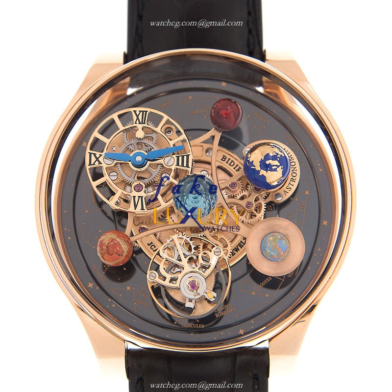 - AS300.40.TO.AN.ADA4A JACOB & CO ASTRONOMIA SOLAR Automatic Rose Gold Replica Watch - Skeleton - Luxury Replica Watch