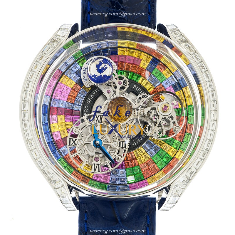 Jacob & Co AS800.30.BD.UC.ABALA ASTRONOMIA SOLAR Manual Wind 18kt White Gold & Diamond Replica - Luxury Replica Watch