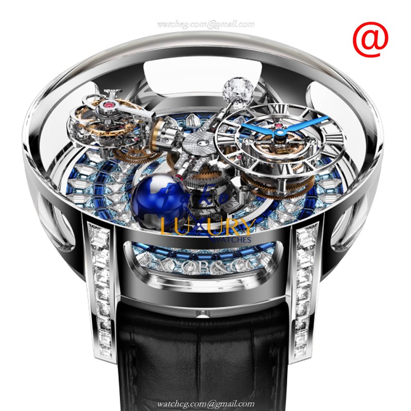 Jacob & Co AT800.30.BD.UI.B Manual Wind 18kt White Gold Replica Watch - ASTRONOMIA - Transparent - Luxury Replica Watch
