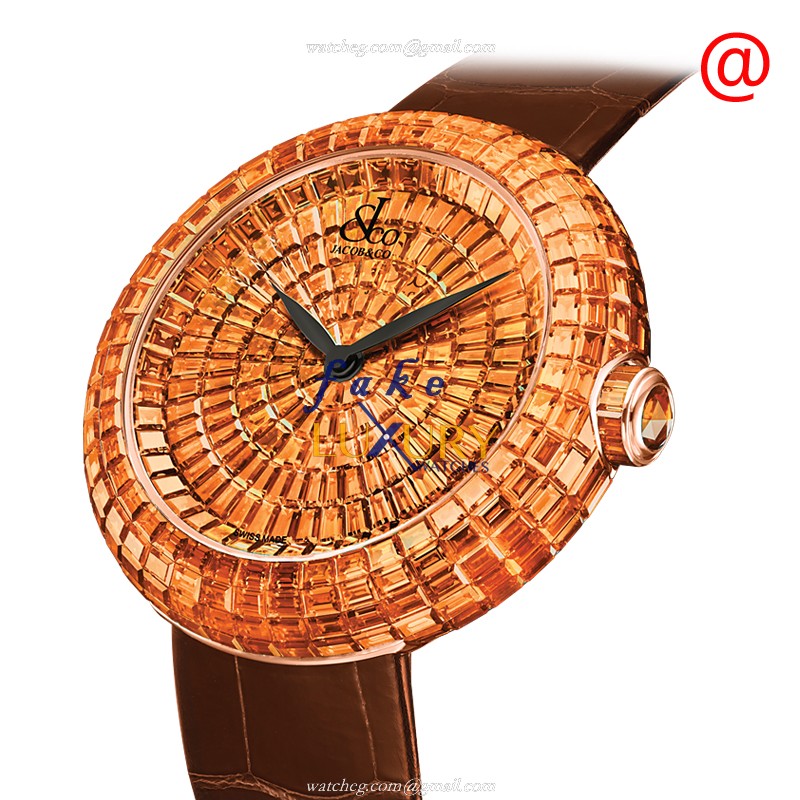 Jacob & Co BA534.40.BO.BO.ATA4A Automatic 18kt Rose Gold Replica Watch, Ceramic Bezel, Swiss - Luxury Replica Watch