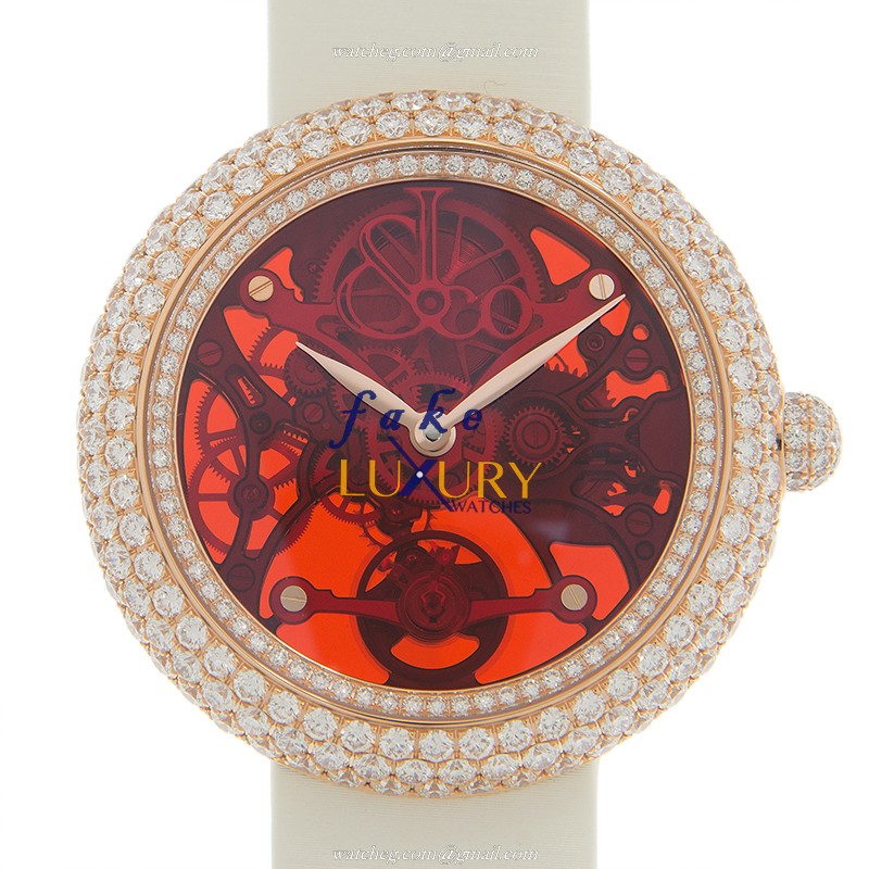 Jacob & Co BS431.40.RD.QR.ASB4A Replica Watch, Automatic Movement, Red Dial, Rose Gold & Diamonds - Luxury Replica Watch