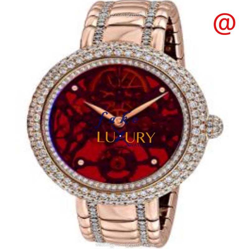 Jacob & Co BS431.40.RD.QRB.A Manual Wind 18kt Rose Gold Red Dial 44mm Replica Watch - Luxury Replica Watch