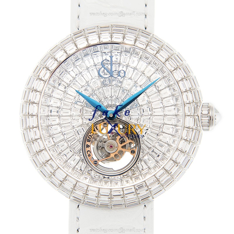 Jacob & Co BT543.30.BD.BD.B DB4D Manual Wind 18kt White Gold Diamond Replica Watch - Luxury Replica Watch