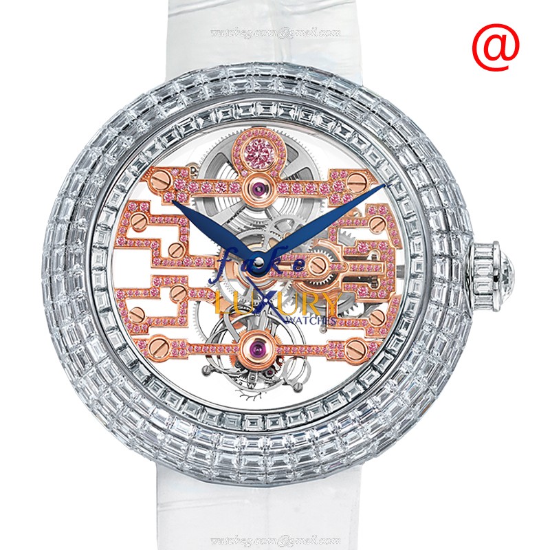 -91524 - JACOB & CO BT545.30.BD.RP.ABSAA Manual Wind Replica Watch - 18kt White Gold - Ceramic - Luxury Replica Watch
