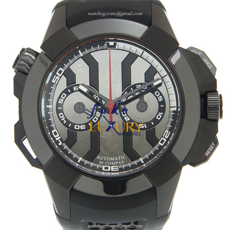 Jacob & Co EC311.21.SD.BB.AHA4D Epic X Chrono Replica Watch, Automatic Titanium, Black Dial - Luxury Replica Watch