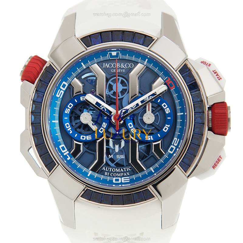 Jacob & Co. EC423.32.BB.UA.AHB4S Replica Watch, Auto, Blue Dial, White Gold Sapphire Case - Luxury Replica Watch