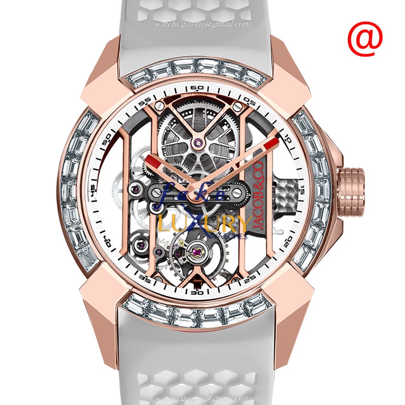 -EX100.40.LD.OW.A-EPIC X Manual Wind 18kt Rose Gold Replica Watch - Ceramic Bezel - Luxury Replica Watch