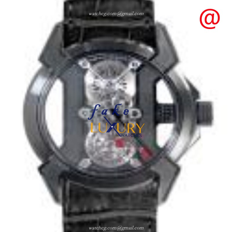 Jacob & Co EX101.21.PS.PP.ABALA | Manual Wind | Titanium Case | Black Dial & Black Alligator Strap - Luxury Replica Watch