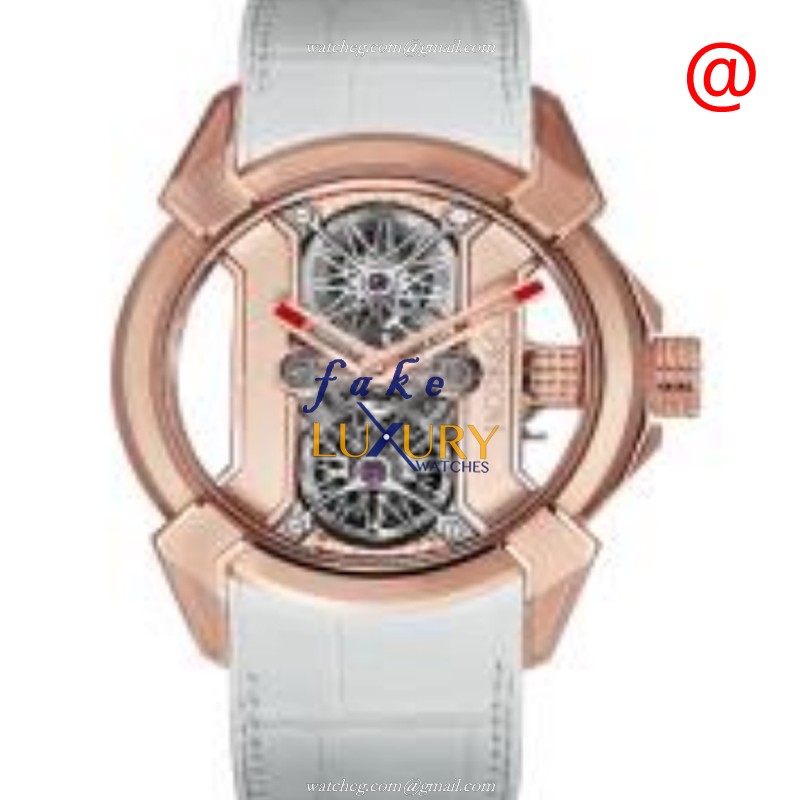 Jacob & Co EX101.40.PS.OP.ACC4A Replica Watch, Automatic, 44mm, 18kt Rose Gold, Transparent Skull - Luxury Replica Watch