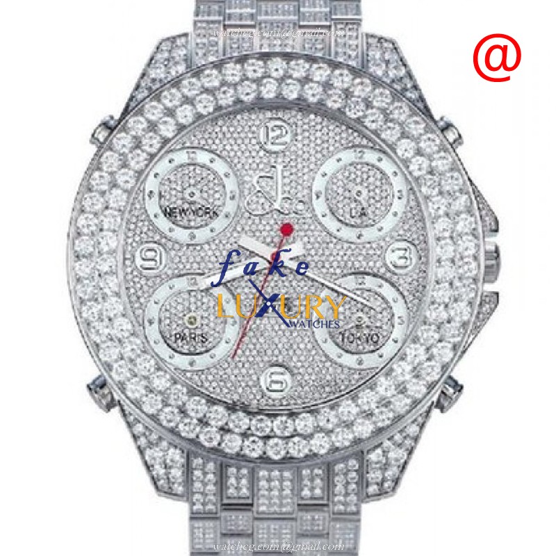 Jacob & Co JC30JDC Quartz Stainless Steel Diamond Bezel Replica Watch, Model:JC30JDC - Luxury Replica Watch