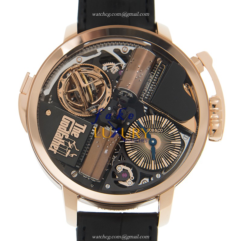 Jacob & Co OP110.40.AG.AB.ACC4S Opera Godfather Replica Watch Manual Wind 18kt Rose Gold - Luxury Replica Watch