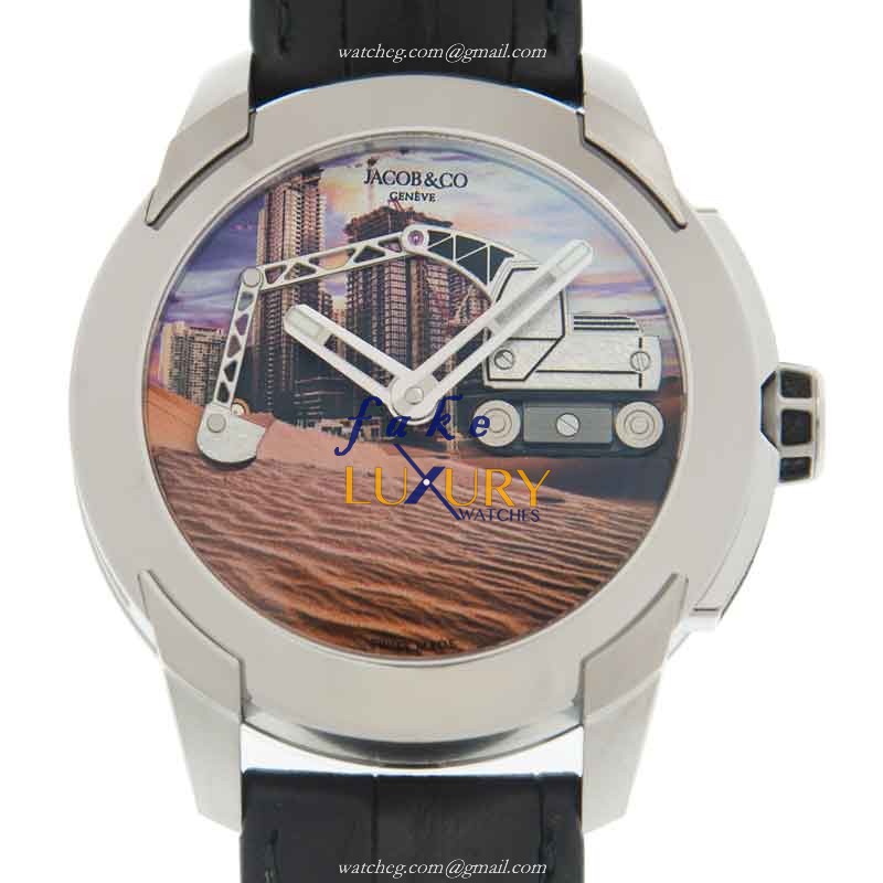 Jacob & Co PI122.20.AB.AA.A - Automatic Titanium Case - Replica Watch - Brown Dial - Black - Luxury Replica Watch