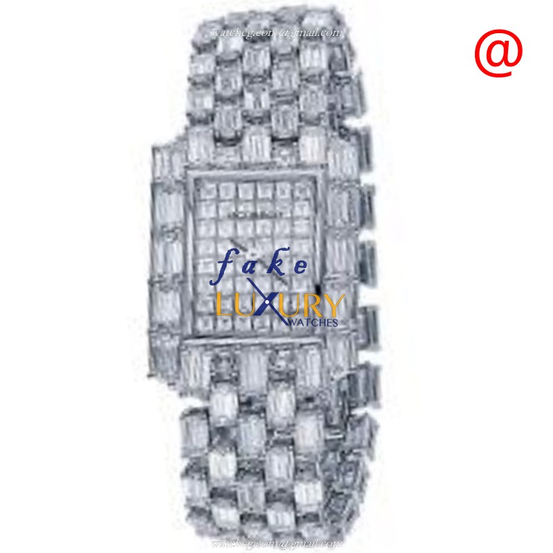 Jacob & Co TP-3407 BOUTIQUE 18kt White Gold Diamond Replica Watch, Auto, Silver Dial, Steel Case - Luxury Replica Watch