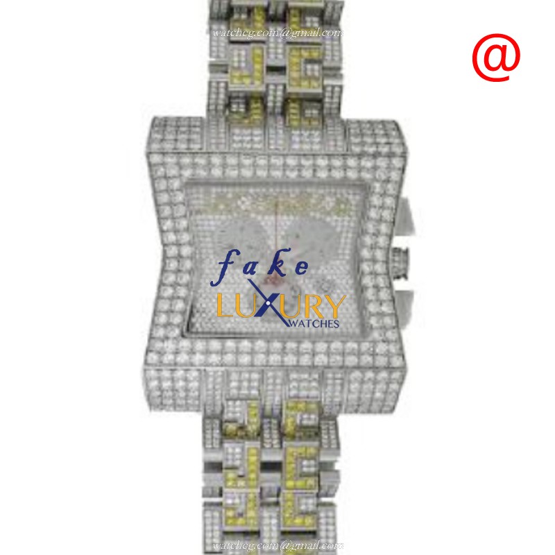 Jacob & Co VEGASDC 15202ST.OO.1240ST.01 Automatic Silver Dial Stainless Steel & Diamond Replica - Luxury Replica Watch